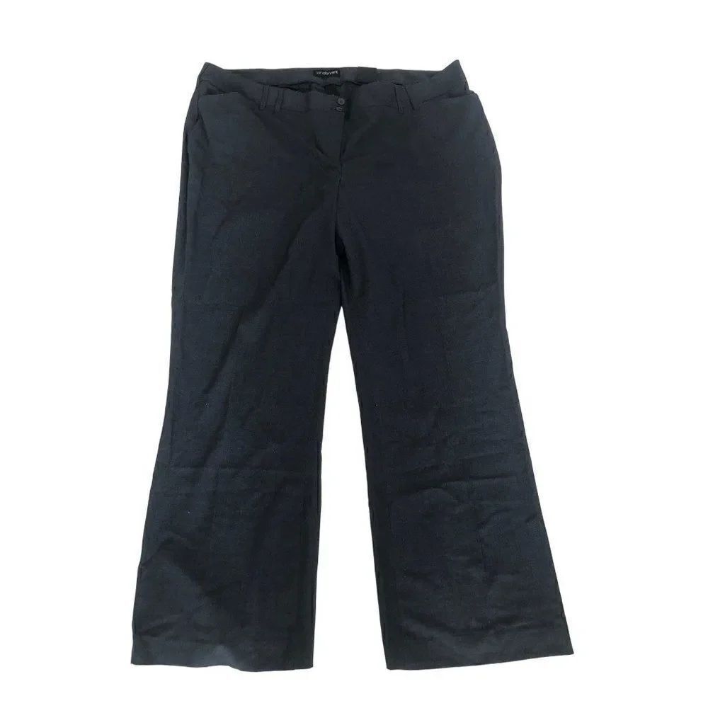 Lane Bryant Womens Right Fit Wider Leg Stretch 28 Tall Classic Trousers New